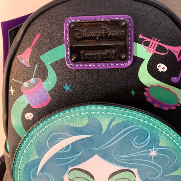 Disney Parks Loungefly Haunted Mansion Madame Leota Mini Backpack Bag Purse Glow - Picture 2 of 9